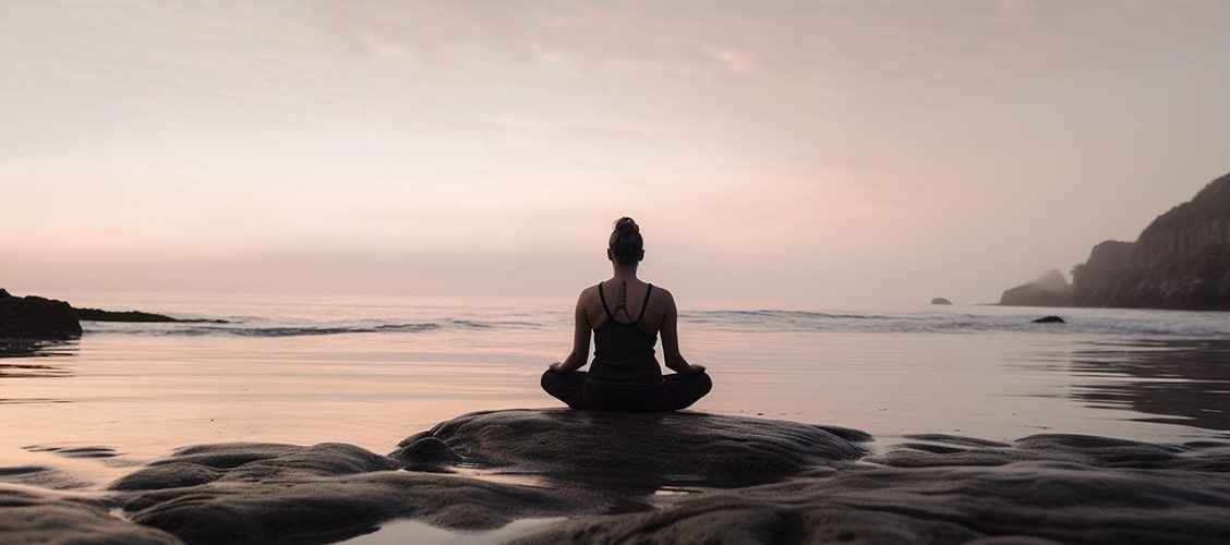 person meditation symbolize the taming of the basic self