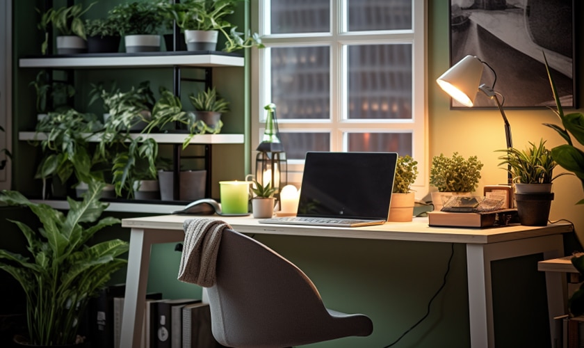 modern office and organized desk welcoming work number 6