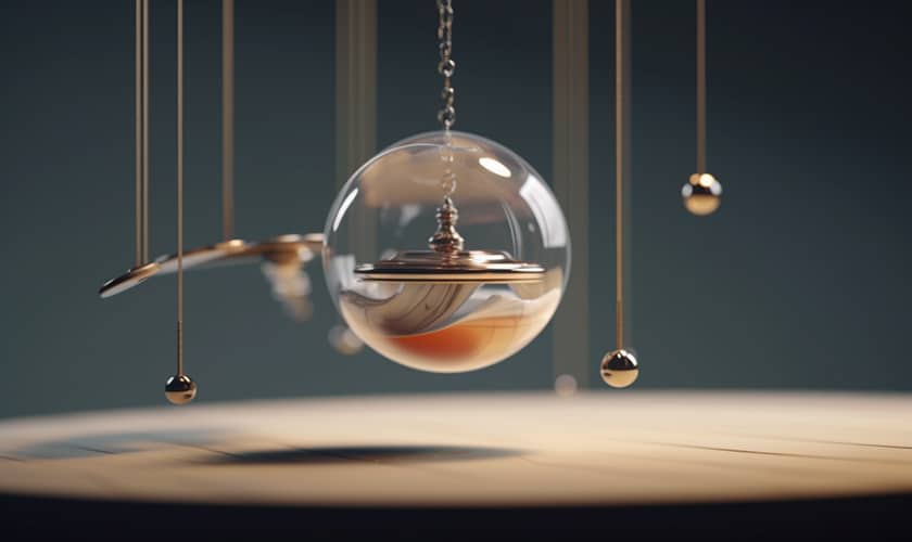image of a pendulum indicating the cyclical nature of karma life path 4