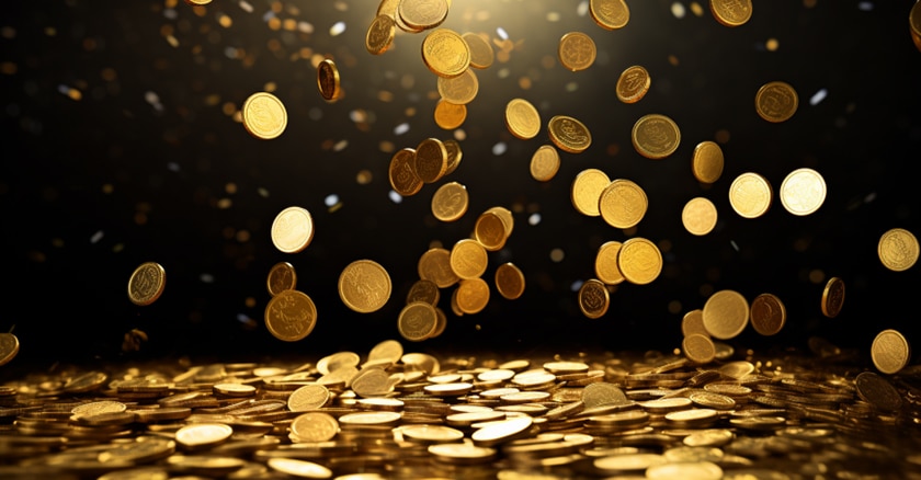 rain of golden coins unexpected influx of wealth angel 777