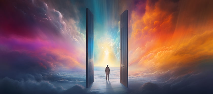 a colorful doorway leading to a world filled with light post 3