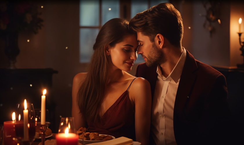 couple sharing a romantic dinner life path 11